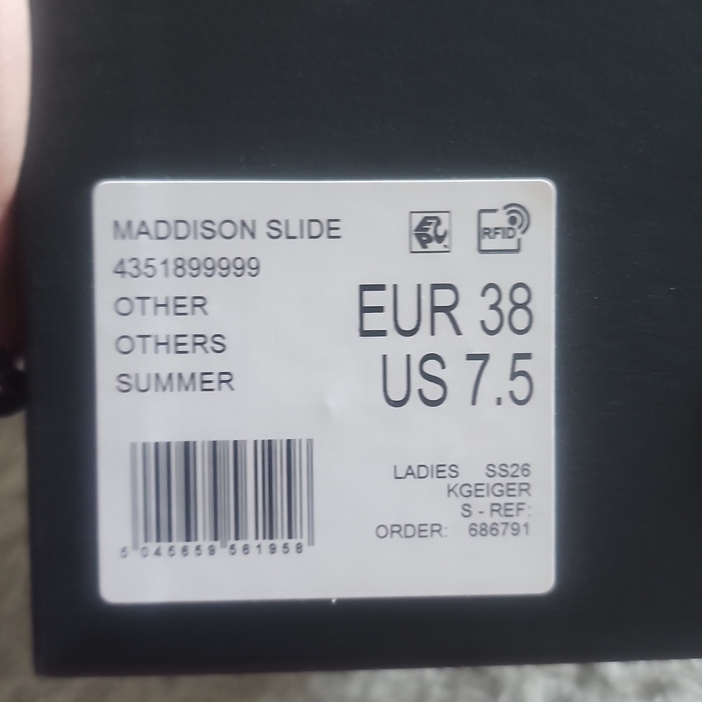 Iridescent Pink Jelly Slide Sandals Madison Kurtgeiger New With The Box - Picture 12 of 13